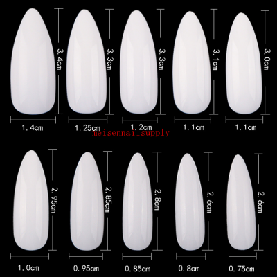 (NT-31) Long pointed drop almonds nail tips